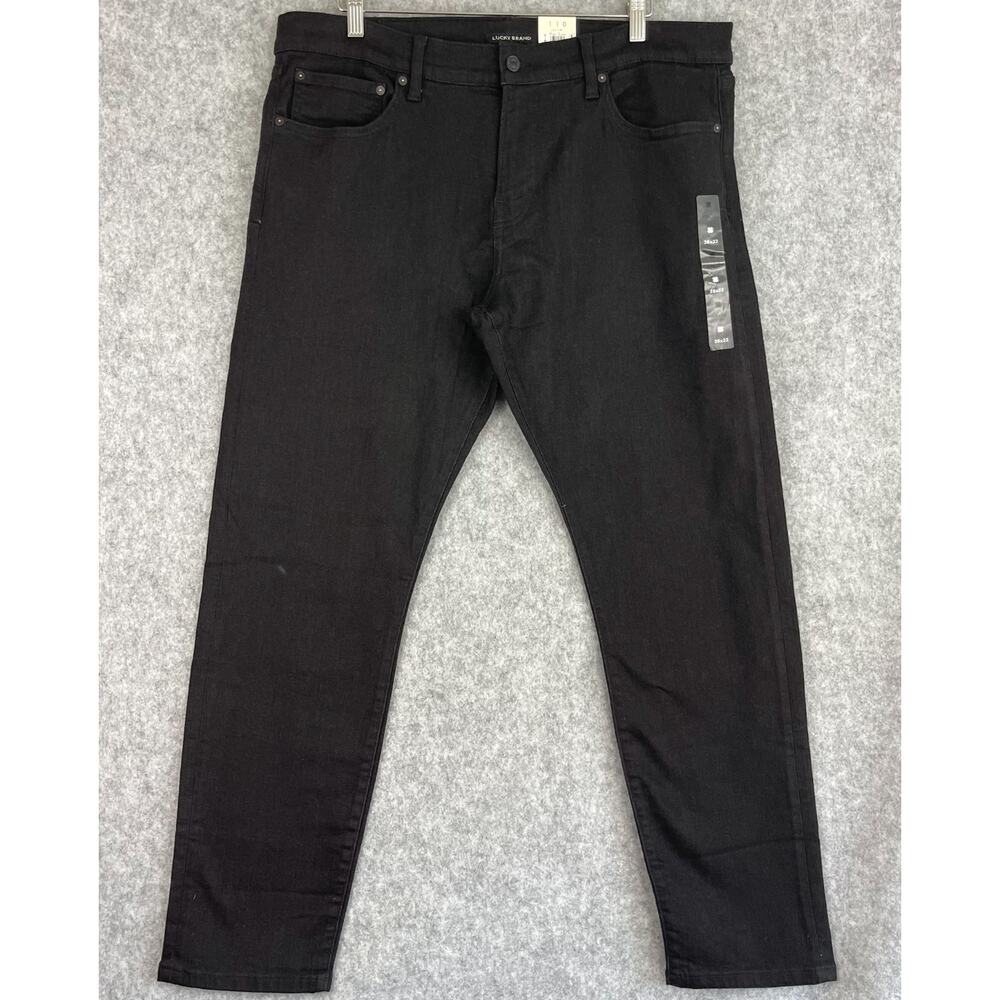 Lucky Brand 110 Jeans Mens 38x32 Black Slim Advanced‎ Stretch Denim NWT
